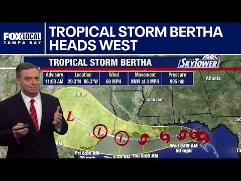Tropical Storm Bertha heads toward Louisiana