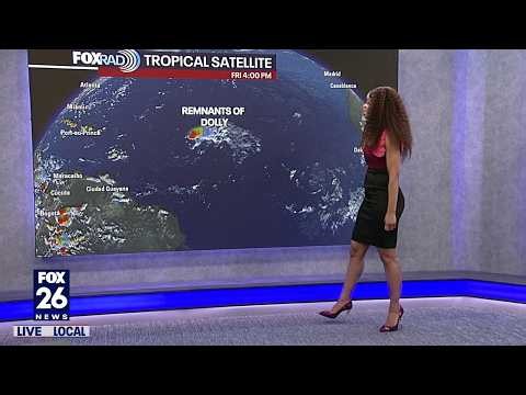 Tropical Weather Forecast - Tracking remnants of Dolly in Atlantic Ocean