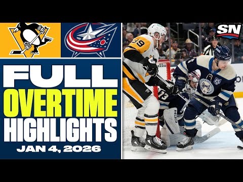 Penguins at Blue Jackets | FULL Overtime Highlights - January 4, 2026