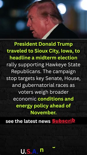 Trump Rallies In Iowa Amid Midterm Battles #trump #iowa #usmidterms #news #usshorts #usa #usnews