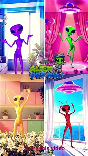 Alien Pop Dance Party! Challenge is Here! 🛸 #shorts #alien #viral