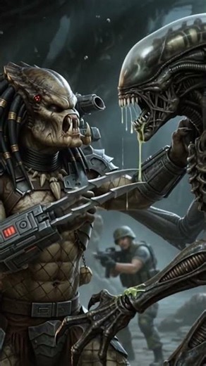 This is why you don't mess with a Xenomorph 😱 #alien #predator #shorts