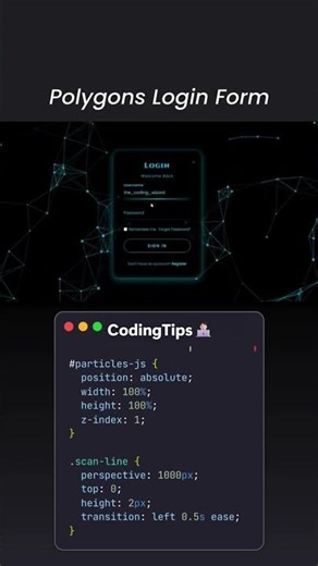 Polygons Login Form 📌 Source Code Link in bio🔥💥#login #polygon ‪@MRINDIANHACKER‬ ‪@MrBeast‬ #ai