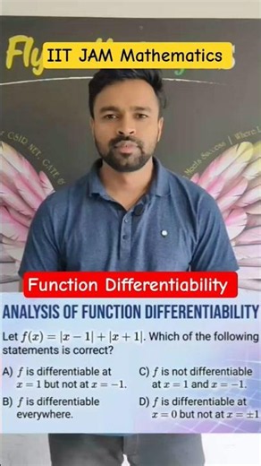 Function Differentiability l IIT JAM Mathematics l