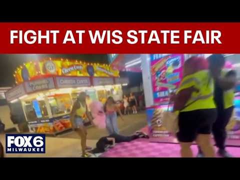 Large fight breaks out at Wisconsin State Fair on Sunday night | FOX6 News Milwaukee