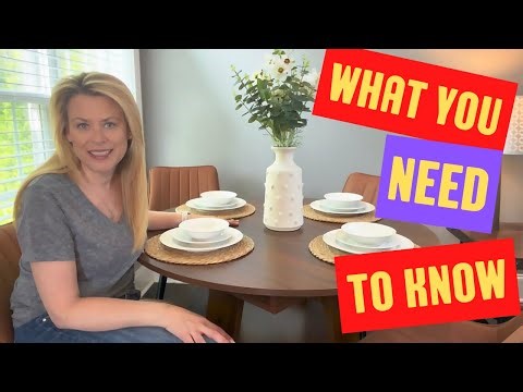 Extendable Round Dining Table Set with 4 Chairs Review | Space-Saving Table for 4-6 People