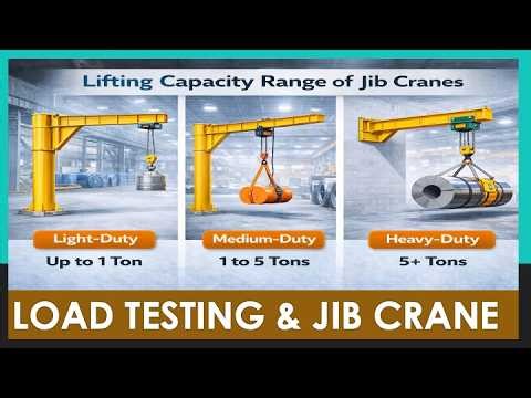 LOAD TESTING OF JIB CRANE, TYPES OF TEST, PURPOSE OF LOAD TEST.