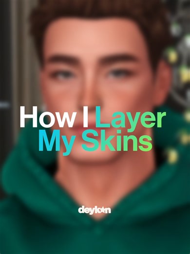 Layering Alpha Skins for Maxis Mix in Sims 4