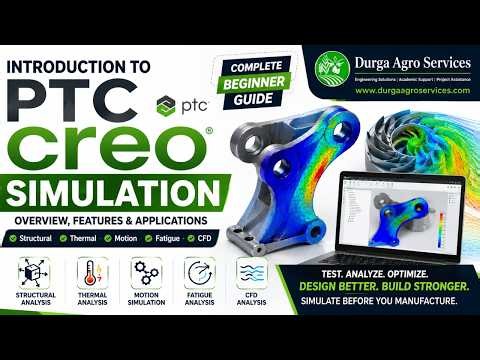 PTC Creo Simulation Tutorial || Smart Solutions for Every Assignment || #DurgaAgroServices