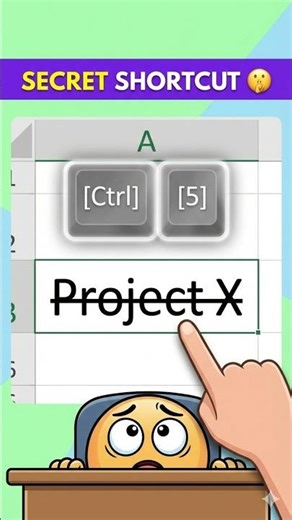 Excel: The Strikethrough Shortcut You Didn’t Know #excel