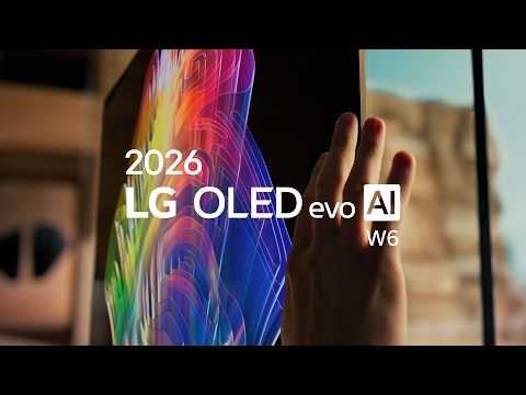 2026 LG AI TV | OLED evo AI W6: Ultra-thin Wallpaper TV | LG