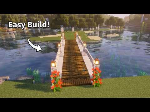 Beautiful Survival Bridge Design in Minecraft! 🌉✨