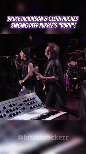 Bruce Dickinson & Glenn Hughes Singing Deep Purple's "Burn" !