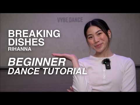 BEGINNER Dance Tutorial (FREE DANCE CLASS!) | Breaking Dishes - Rihanna Choreography