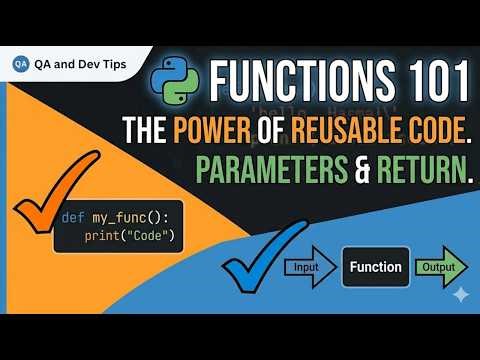 Python Functions Explained 🔥 Parameters & Return Values (Beginner Tutorial)
