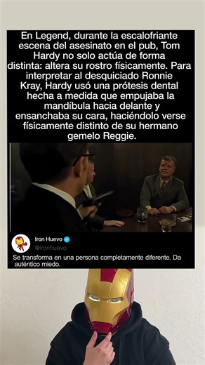 La transformación increíble de Hardy #Legend #TomHardy #MethodActing