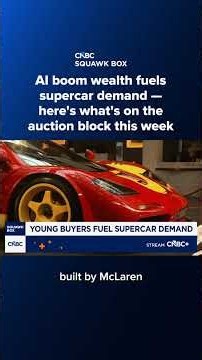 AI boom wealth fuels supercar demand — here's what's on the auction block this week
