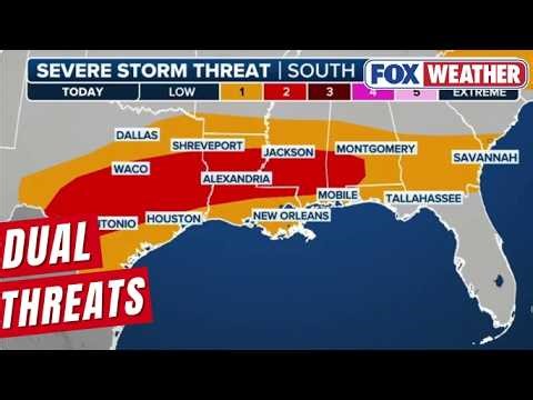 Fast-moving Storm Clusters Heighten Severe Weather And Flash Flood Threats Across The South