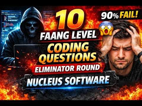 💀 Nucleus Software Coding Round Eliminator🧠 | 💥10 HARD Python Problems (FAANG Level) 🚀