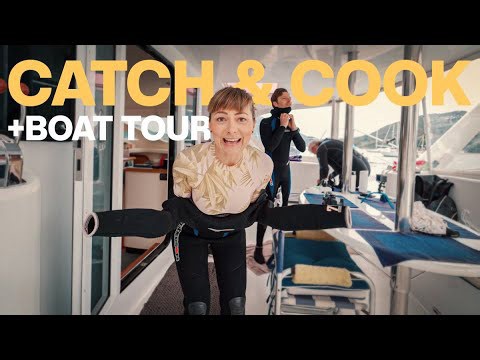 Diving for sea scallops!