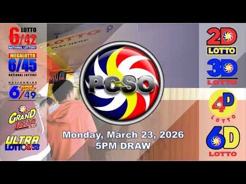SWERTRES | EZ2 RESULT Today, Monday, March 23, 2026 - 5PM Draw