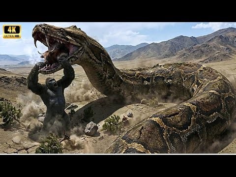 King Kong vs Giant Python & Giant Octopus | Epic Monster Battle Full Movie 4K