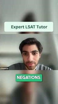 LSAT Tutor's Secret: Pick the SOFTEST Negation for Hard NA Questions (177 Scorer Tips)