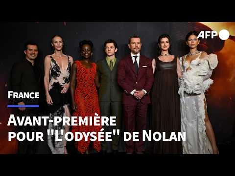 Tapis rouge cinq étoiles pour "L'Odyssée" de Christopher Nolan | AFP
