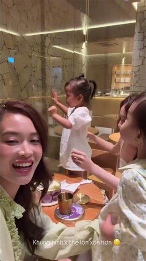 The two beautiful girls Vy_Vy took the cute baby NaMi and the adorable Suli out for ice cream #sh...