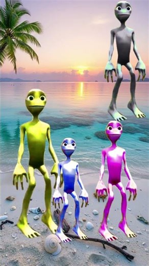 Funny alien dance dame tu cosita (Part 2) 👽🌈 #funny #alien #aliendance #color #crazzyalienz