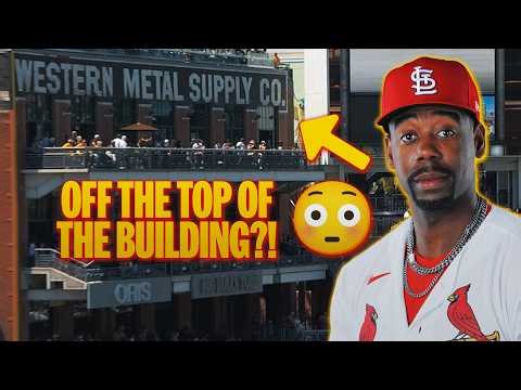 Jordan Walker CRUSHES a homer off the TOP of the Western Metal Supply building 😳 | MLB Highlights