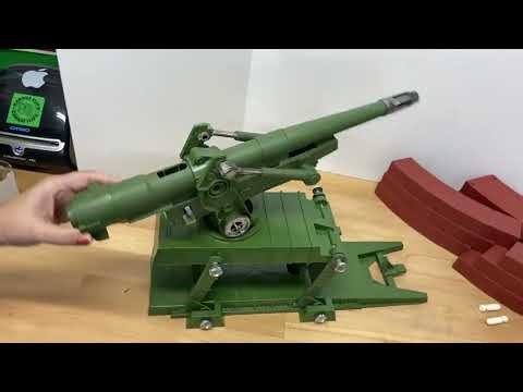 1960s Deluxe Reading Tiger Cannon with Exploding Walls Toy Demo