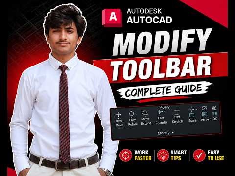 AutoCAD Modify Toolbar Explained | Complete Beginner Guide