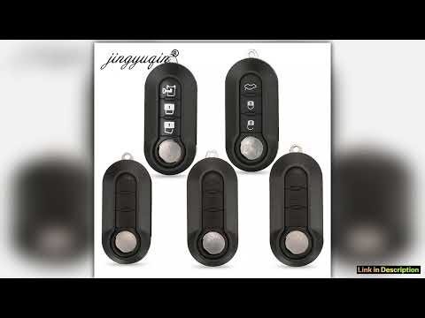 jingyuqin 10pcs 23BTN Remote Car key Shell Case For Fiat 500 Panda Punto Bravo Ducato Peugeot