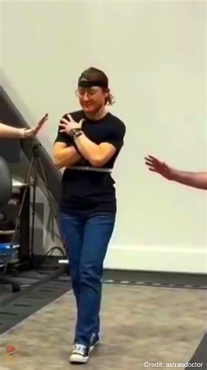 Artemis II Christina Koch Tests Walking After Space #artemisii #space #nasa #moon