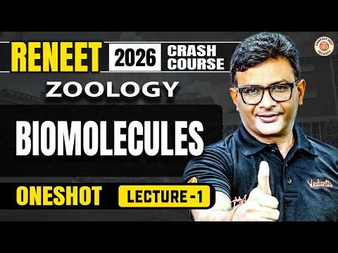 ReNEET FREE Crash Course | ReNEET 2026 Zoology | Lectue 01 Biomolecules Onshot | MD sir