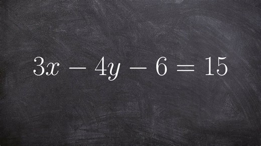 How to find the x and y intercepts for a linear equation