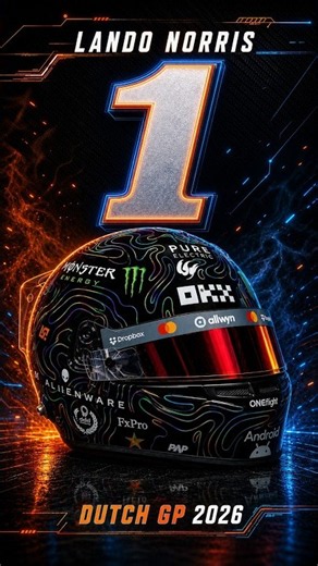Lando Norris's INSANE Alienware Helmet for Dutch GP 2026! 🏎️👽