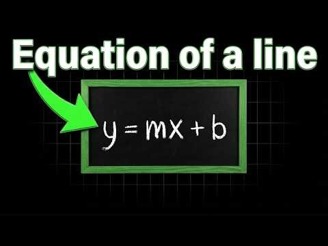 How to Find the Equation of a Line (y=mx+b) | Step-by-Step