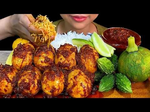 DELICIOUS||SPICY BOILED CHICKEN EGG & WHITE RICE