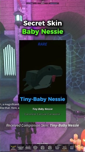 Tiny Baby Nessie - Secret Pet Skin in Fisch #fisch #roblox