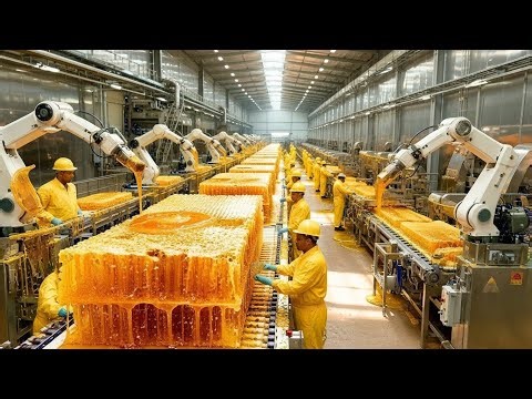 Inside a Massive Honey Processing Factory – Liquid Gold Bottled at Insane Speed