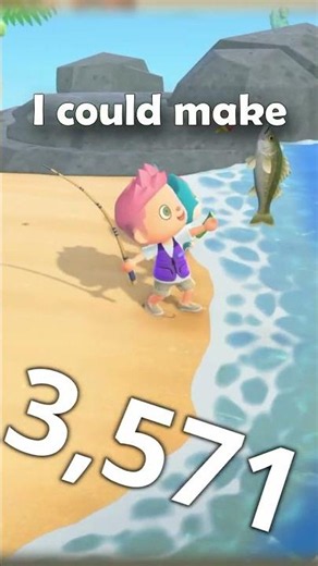 I Caught 5,000 Fish in Animal Crossing... 🎣 #shorts