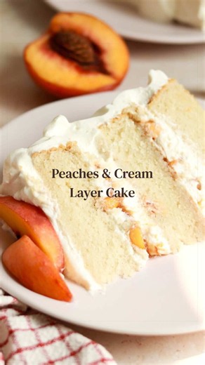 Peaches and Cream Cake recipe