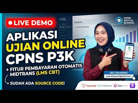 CARA CEPAT JADI JURAGAN BIMBEL ONLINE: Demo Aplikasi CBT Terlengkap + Laravel + Livewire + Midtrans