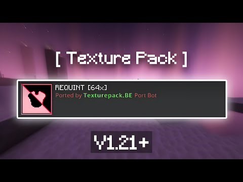 REQUINT 64x [ Red Sky ] 🔥 Best PvP Texture Pack For MCPE 1.21+ | Easy PvP + Custom Mace ⚔️