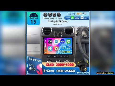 Android 15 Carplay For Chrysler PT Cruiser 20002010 2 Car Radio Multimedia Player Din GPS