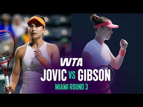 Iva Jovic vs. Talia Gibson | 2026 Miami Open Round 3 | WTA Match Highlights