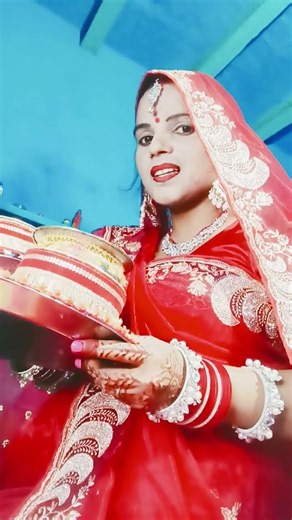Performing Karva Chauth Puja #viralvideo #karvachauth #puja #karvachauthrituals