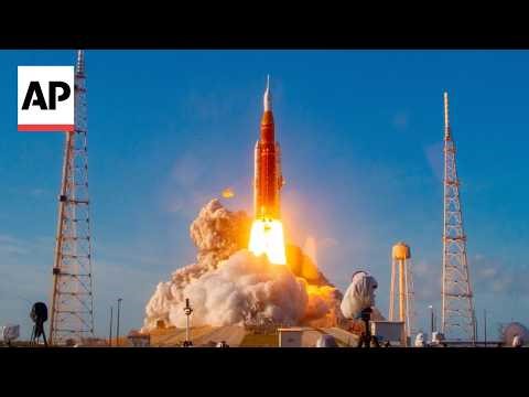 'Bound for the moon': NASA launches rocket with Artemis II astronauts